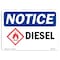 Signmission OSHA Notice Sign, 7" Height, 10" Width, Rigid Plastic, Diesel Sign, Landscape, L-11014 OS-NS-P-710-L-11014 - alternate 1